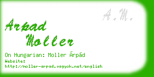 arpad moller business card